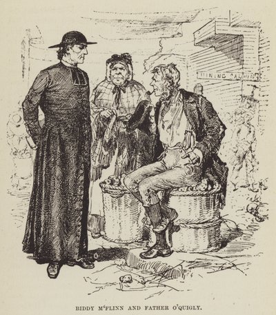 Biddy MFlinn és OQuigly atya alkotó: George Augustus Sala