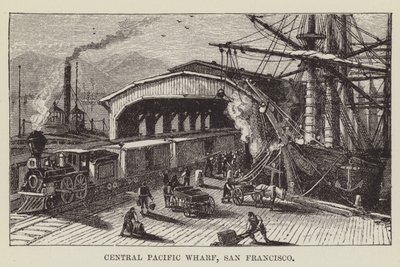 Central Pacific Wharf, San Francisco alkotó: George Augustus Sala