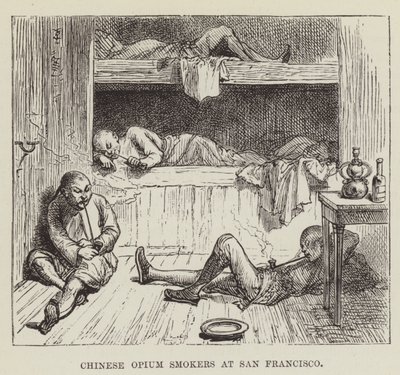 Kínai ópiumdohányosok San Franciscóban alkotó: George Augustus Sala