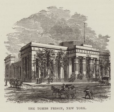 The Tombs Prison, New York alkotó: George Augustus Sala