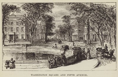 Washington Square és Fifth Avenue alkotó: George Augustus Sala