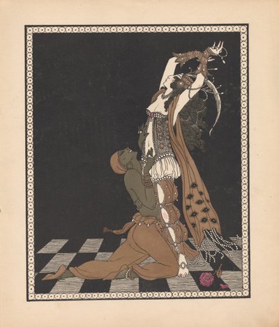 Ida Rubinstein és Vaslav Nijinsky a Scheharazade című balettben alkotó: George Barbier