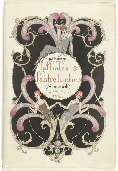 A Fashion Magazine mint csábító Falbalas és Fanfreluches, Jelen, múlt és jövő módozatok almanachja 1923-hoz, 2. év alkotó: George Barbier