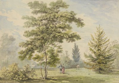 Az akácfa – figurák a parkban alkotó: George Barret