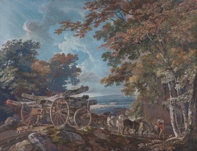 Timber Wain egy durva úton (a pár egyike) alkotó: George Barret
