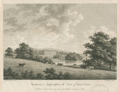 Trentham Hall: metszet, nd [c 1781] (nyomtatás) alkotó: George Barrett