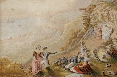 Szerelmesek padja, Hastings alkotó: George Baxter