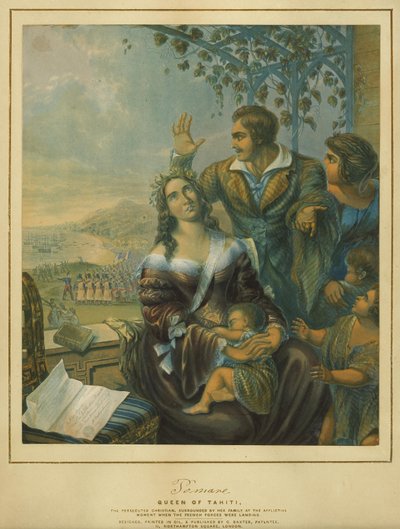 Pomare, Tahiti királynője alkotó: George Baxter