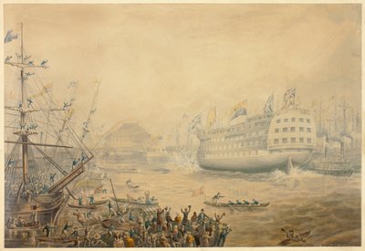 A Trafalgar vízre bocsátása alkotó: George Baxter