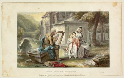 A walesi hárfás alkotó: George Baxter