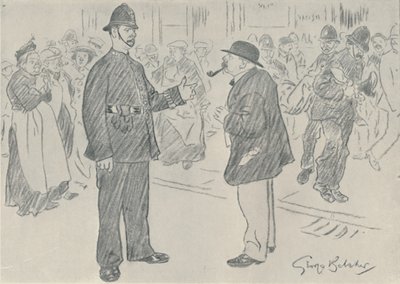 A rendőrség és a nép, 1920 alkotó: George Belcher