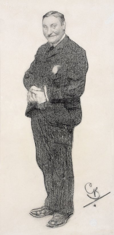 H. G. Wells portréja (ceruza) alkotó: George Belcher