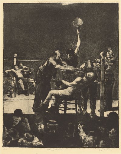 A körök között, nagy, első kő alkotó: George Bellows