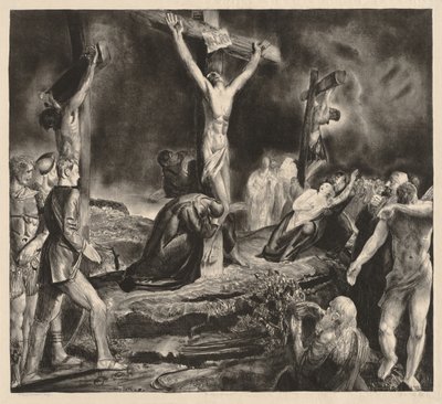 Krisztus keresztre feszítése alkotó: George Bellows