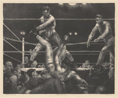 Dempsey és Firpo alkotó: George Bellows