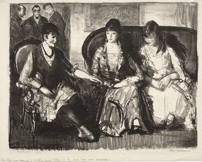 Elsie, Emma és Marjorie, „First Stone” alkotó: George Bellows