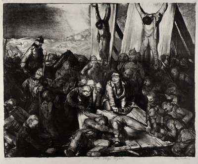 Isten büntesse meg (Isten büntesse meg Angliát) alkotó: George Bellows