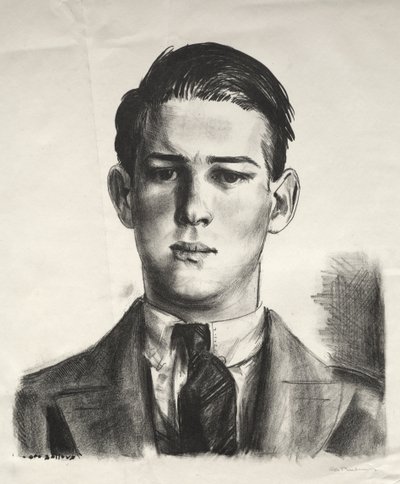 Gregory fejtanulmánya alkotó: George Bellows