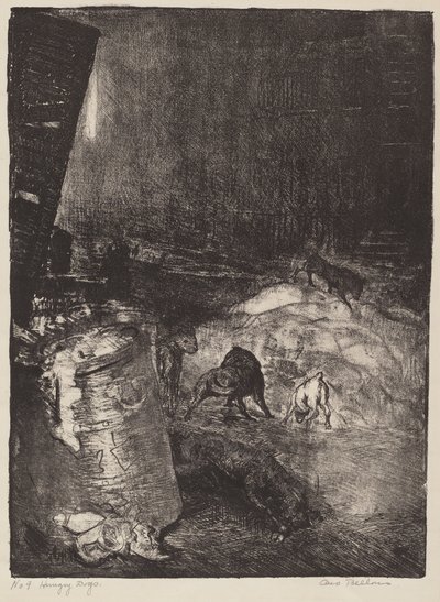 Éhes kutyák, második kő alkotó: George Bellows