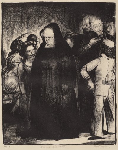 Egy liftben alkotó: George Bellows