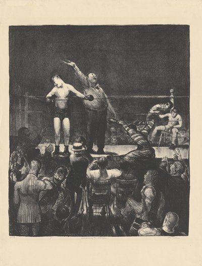 A bajnok bemutatása alkotó: George Bellows