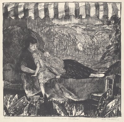 Anya és Gyermekei alkotó: George Bellows