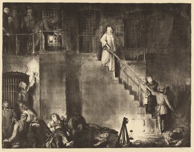 Edith Cavell meggyilkolása alkotó: George Bellows