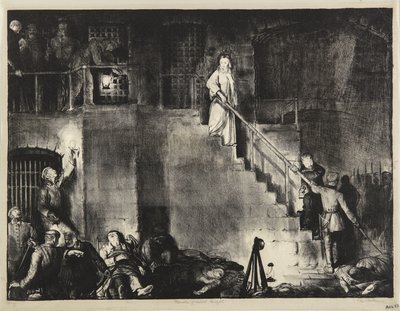 Edith Cavell meggyilkolása alkotó: George Bellows