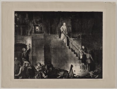 Edith Cavell meggyilkolása alkotó: George Bellows