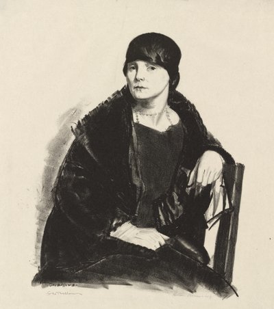 R. asszony portréja alkotó: George Bellows