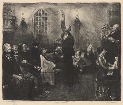 Imatalálkozó, Első kő alkotó: George Bellows