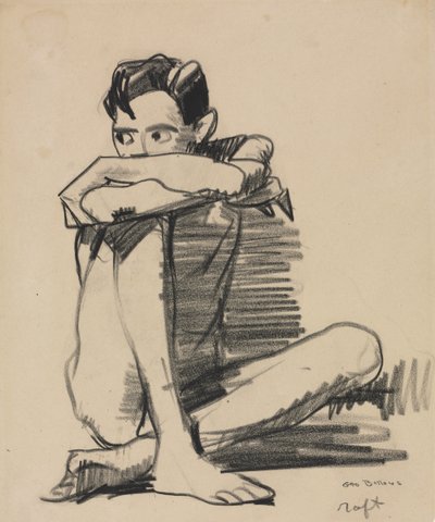 Ülő fiú alkotó: George Bellows