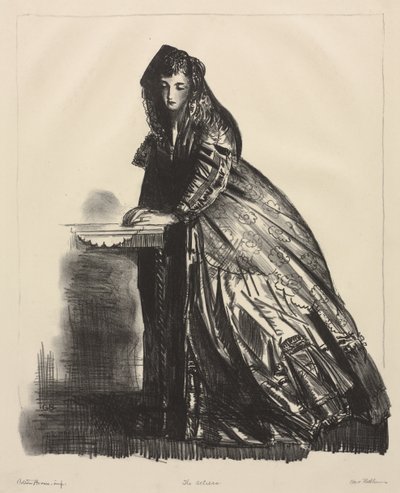 A színésznő alkotó: George Bellows