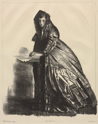A színésznő alkotó: George Bellows