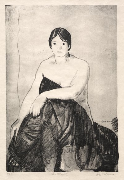 A modell, első kő alkotó: George Bellows