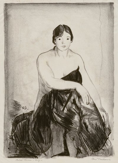 A modell, a második kő alkotó: George Bellows