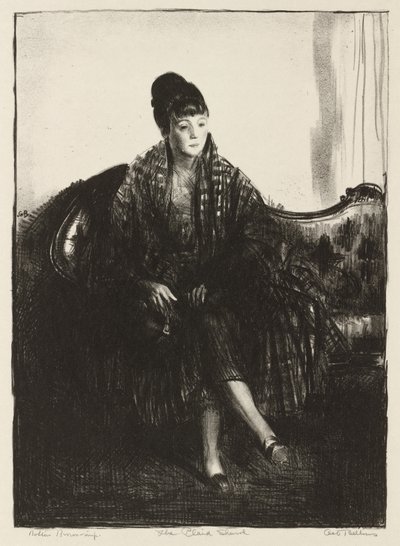 A kockás kendő alkotó: George Bellows