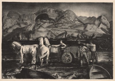A homokszállító fogat alkotó: George Bellows