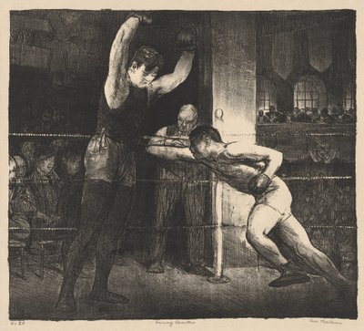 Kiképzőtelep alkotó: George Bellows