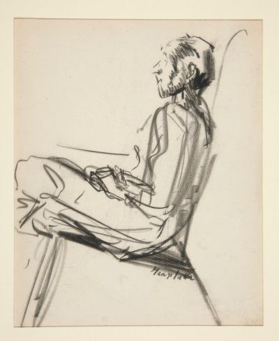 Ülő ember alkotó: George Benjamin Luks