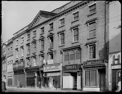Devonshire House, 36 Corn Market, Derby, 1942. alkotó: George Bernard Mason