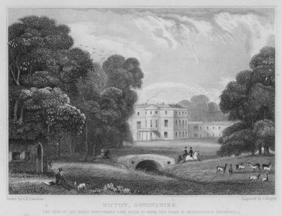 Bicton, Devonshire (metszet) alkotó: George Bryant Campion