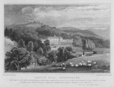 Castle Hill, Devonshire (metszet) alkotó: George Bryant Campion
