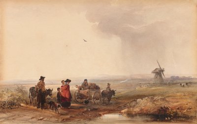 Cigánytábor, Hollandia, 1800-as évek. alkotó: George Bryant Campion