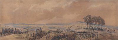 A csapatok visszatérnek a chobhami táborba alkotó: George Bryant Campion