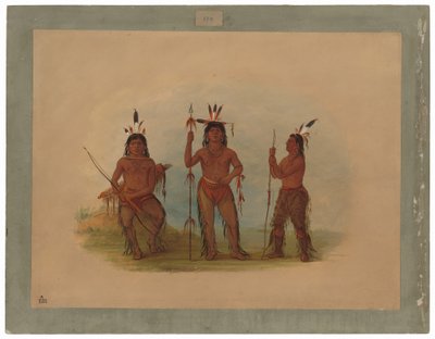 Alaeut főnök és két harcos alkotó: George Catlin