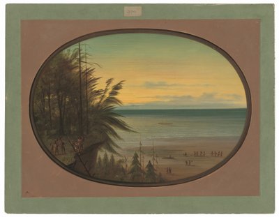 Egy indiai létra - Nayas indiánok alkotó: George Catlin