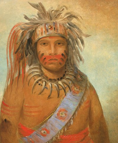 Au-nim-muck-kwa-um, Tempest Bird, 1845. alkotó: George Catlin