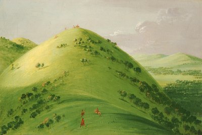 Gyönyörű Prairie Bluffs, Felső-Mississippi alkotó: George Catlin