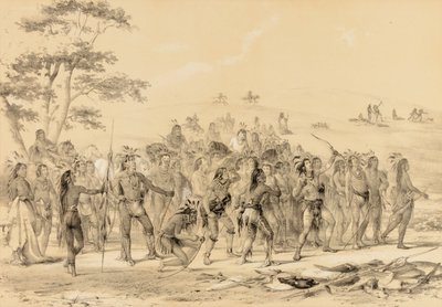 Braves nyilasok lövészete-verseny--szám 24. alkotó: George Catlin